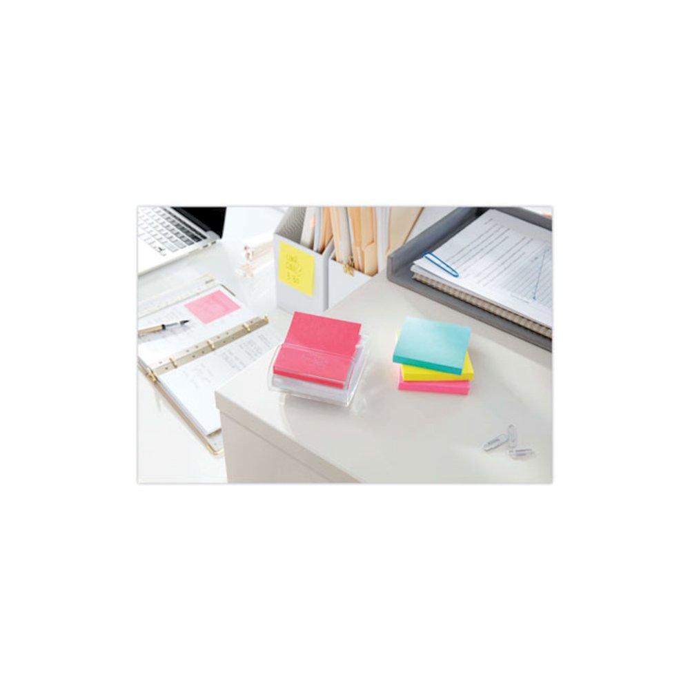 Pop-up 3 x 3 Note Refill Cabinet Pack, 3" x 3", Supernova Neons Collection Colors, 100 Sheets/Pad, 18 Pads/Pack. Picture 7