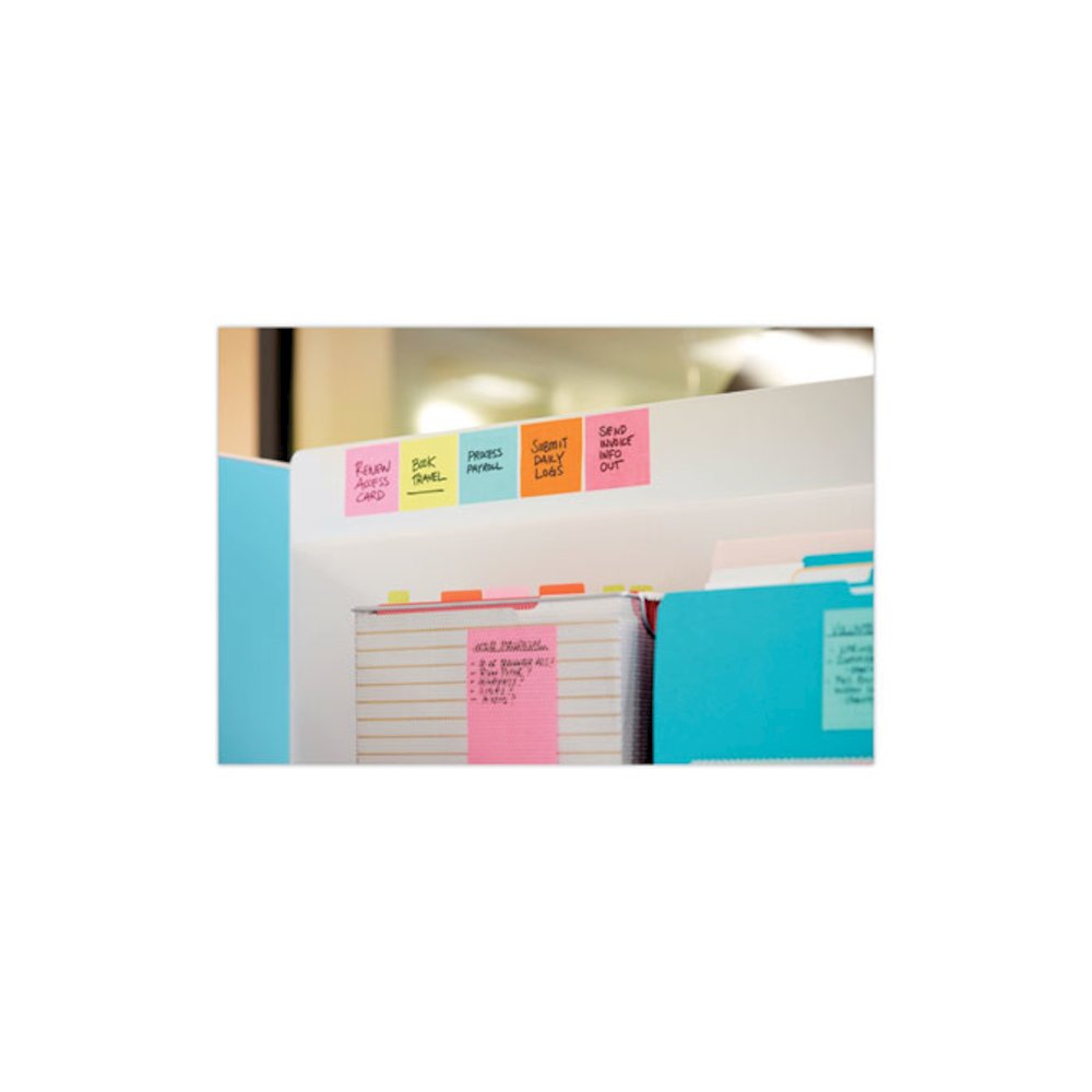 Pop-up 3 x 3 Note Refill Cabinet Pack, 3" x 3", Supernova Neons Collection Colors, 100 Sheets/Pad, 18 Pads/Pack. Picture 8