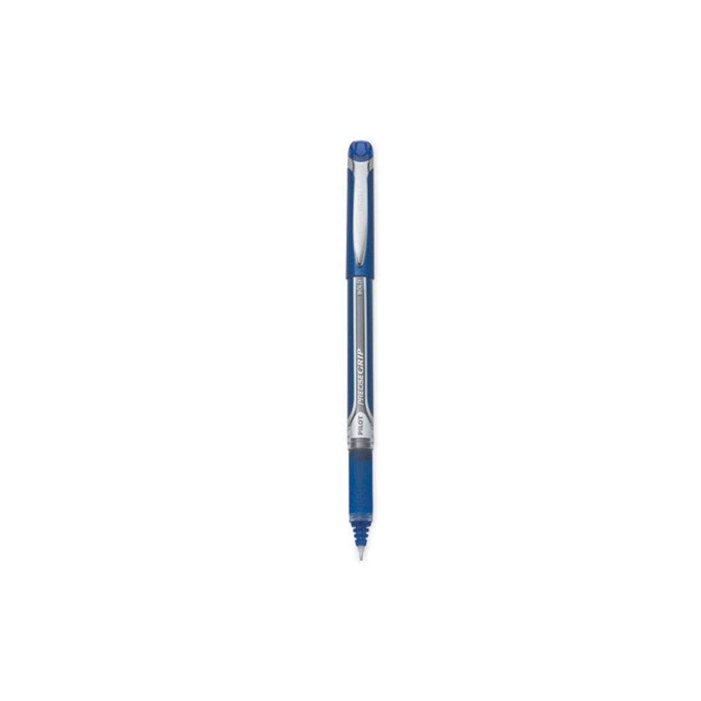 Precise Grip Rollerball Pen, Stick, Bold 1 mm, Blue Ink, Blue Barrel. Picture 1