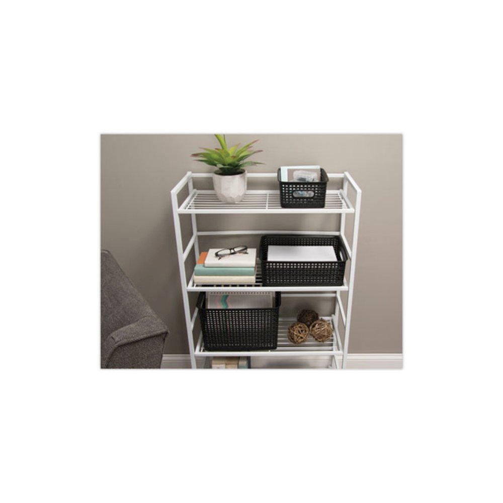 Weave Bins, 13.63 x 10.75 x 9, Black, 3/Pack. Picture 5