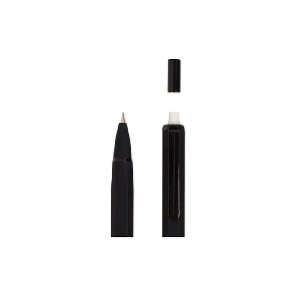 Cambria Soft Touch Mechanical Pencil, 0.7 mm, HB (#2), Black Lead, Black Barrel, 12/Pack. Picture 4