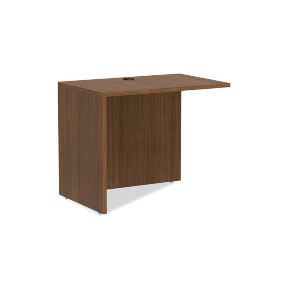 Alera Valencia Series Reversible Return/Bridge Shell, 35w x 23.63d x 29.5h, Modern Walnut. Picture 1