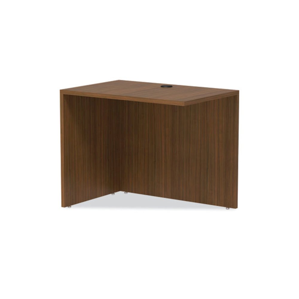 Alera Valencia Series Reversible Return/Bridge Shell, 35w x 23.63d x 29.5h, Modern Walnut. Picture 6