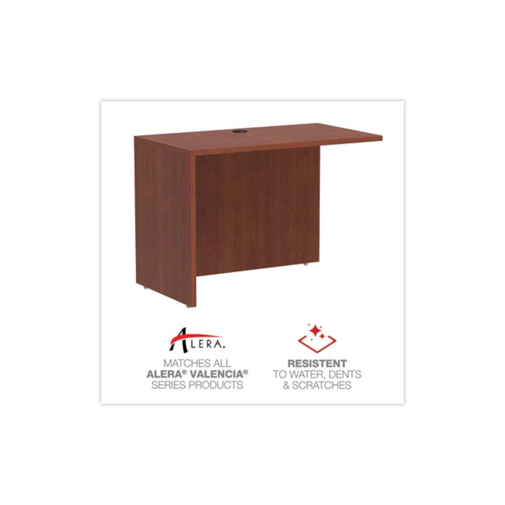 Alera Valencia Series Reversible Return/Bridge Shell, 42w x 23.63d x 29.5h, Medium Cherry. Picture 4