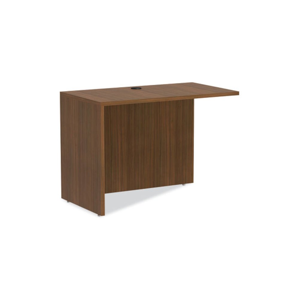 Alera Valencia Series Reversible Return/Bridge Shell, 42w x 23.63d x 29.5h, Modern Walnut. Picture 1