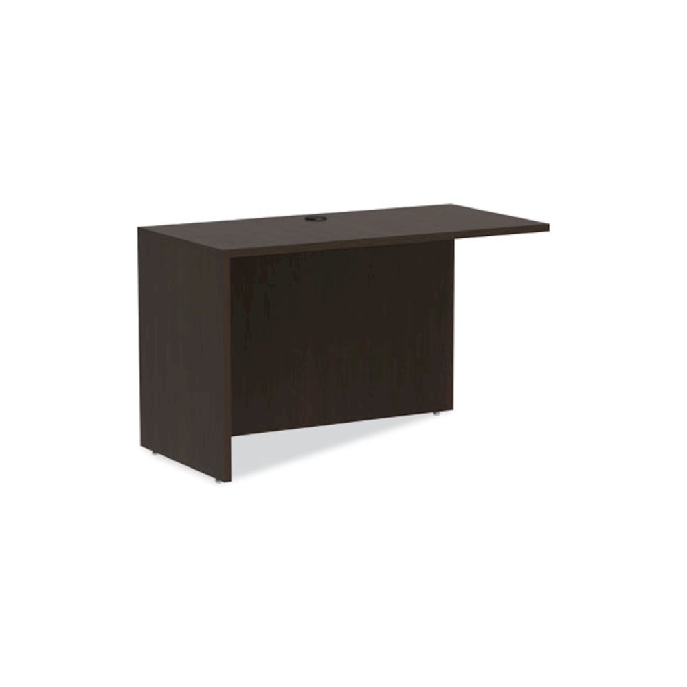 Alera Valencia Series Reversible Return/Bridge Shell, 47.25w x 23.63d x 29.5h, Espresso. Picture 1