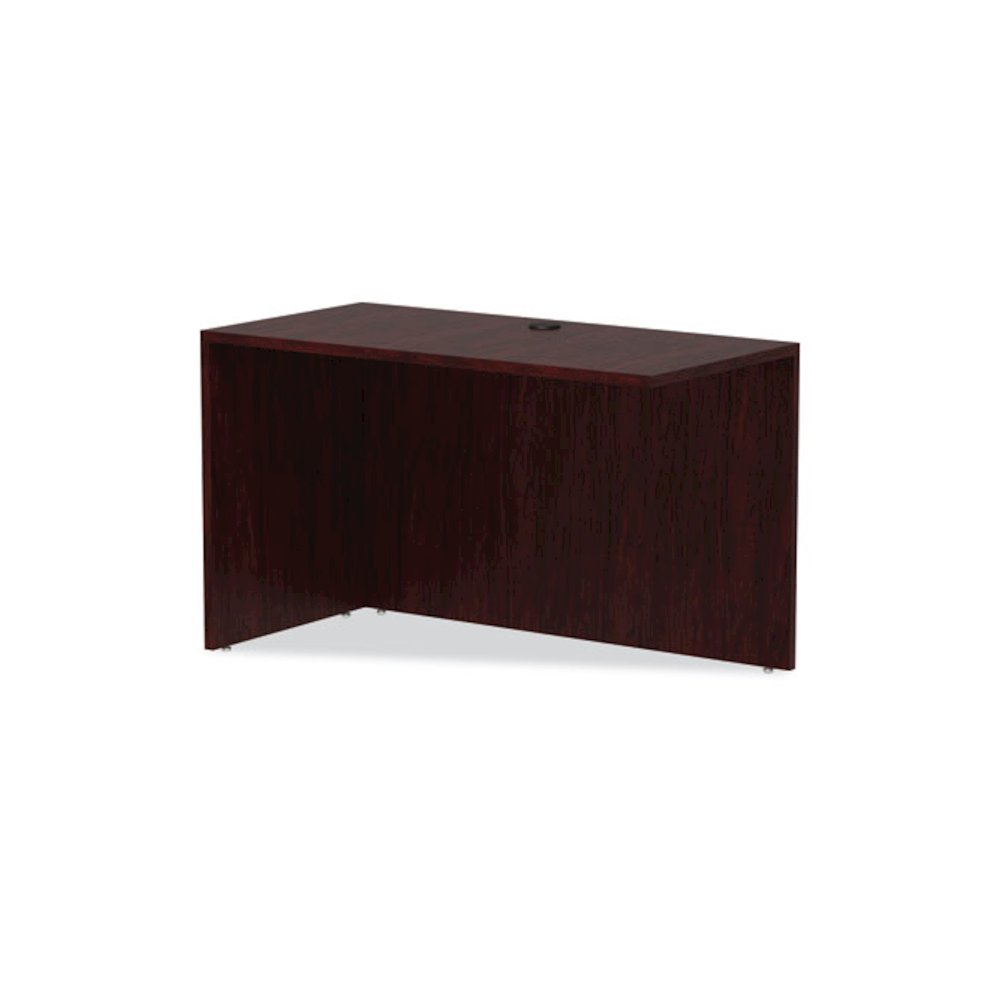 Alera Valencia Series Reversible Return/Bridge Shell, 47.25w x 23.63d x 29.5h, Mahogany. Picture 6