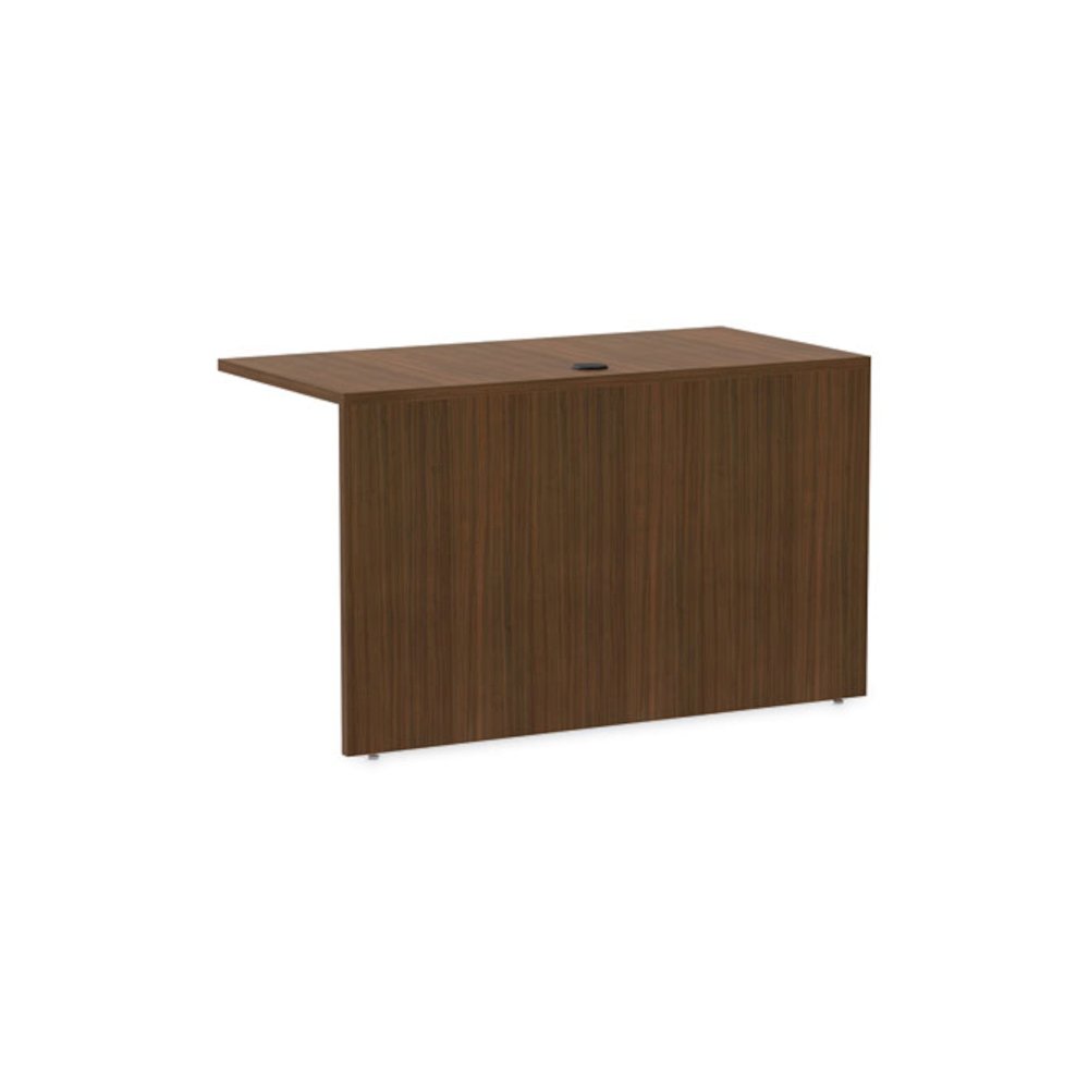 Alera Valencia Series Reversible Return/Bridge Shell, 47.25w x 23.63d x 29.5h, Modern Walnut. Picture 5