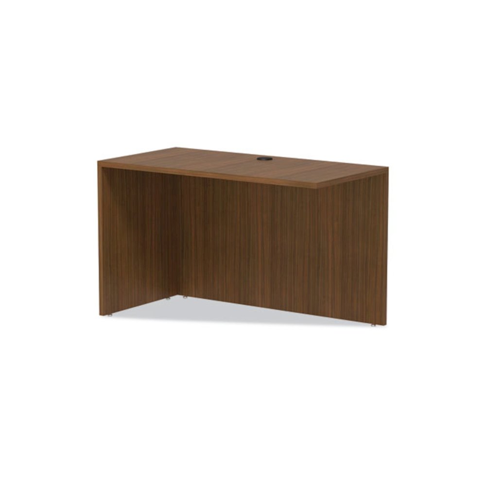 Alera Valencia Series Reversible Return/Bridge Shell, 47.25w x 23.63d x 29.5h, Modern Walnut. Picture 6
