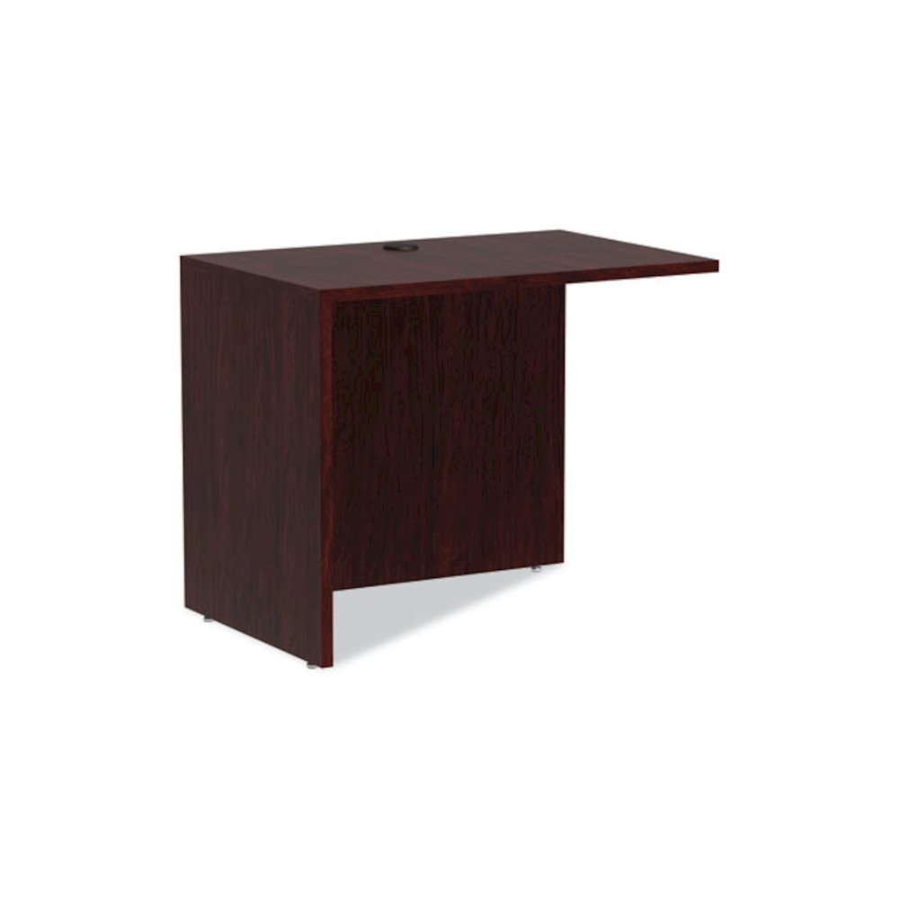 Alera Valencia Series Reversible Return/Bridge Shell, 35w x 23.63d x 29.5h, Mahogany. Picture 1