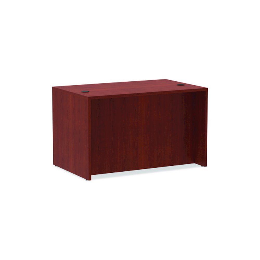 Alera Valencia Series Straight Front Desk Shell, 47.25" x 29.5" x 29.63", Medium Cherry. Picture 5