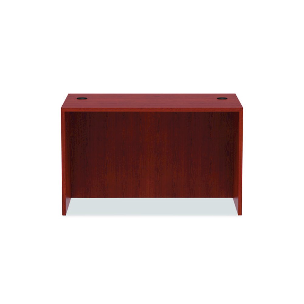 Alera Valencia Series Straight Front Desk Shell, 47.25" x 29.5" x 29.63", Medium Cherry. Picture 7