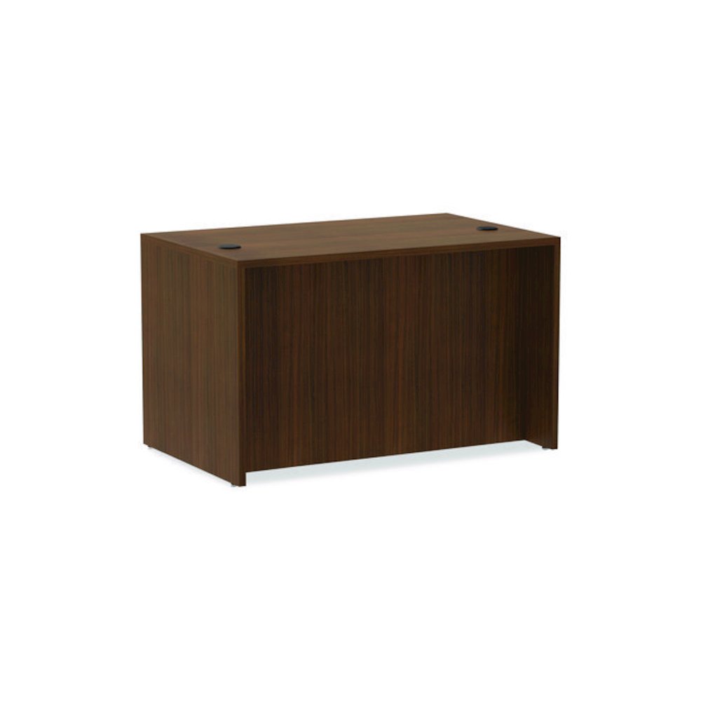 Alera Valencia Series Straight Front Desk Shell, 47.25" x 29.5" x 29.63", Modern Walnut. Picture 5