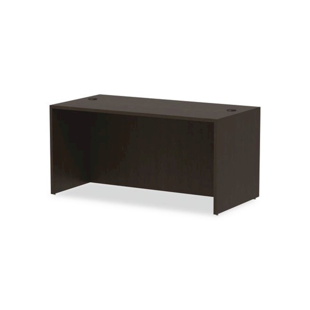 Alera Valencia Series Straight Front Desk Shell, 59.13" x 29.5" x 29.63", Espresso. Picture 7
