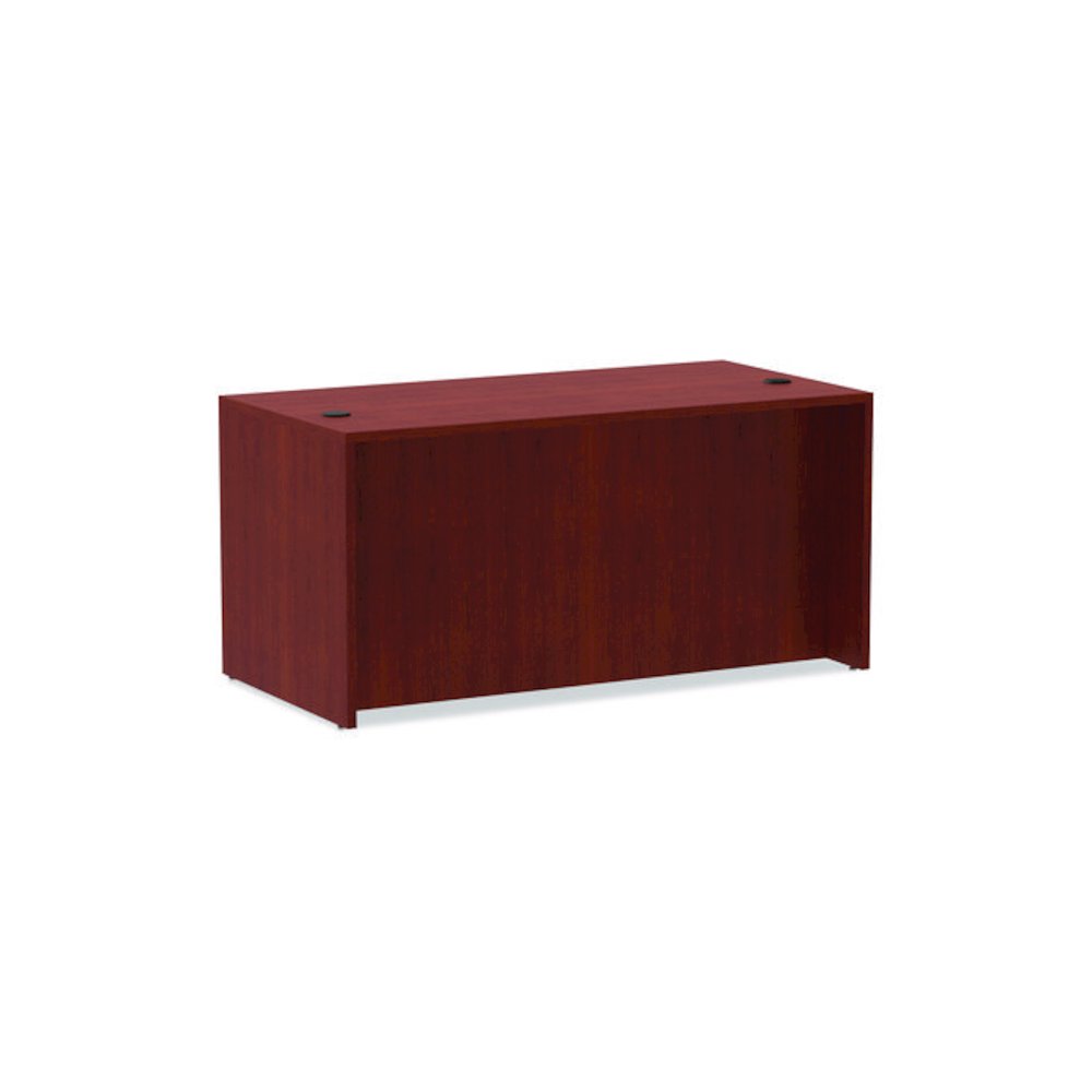 Alera Valencia Series Straight Front Desk Shell, 59.13" x 29.5" x 29.63", Medium Cherry. Picture 6