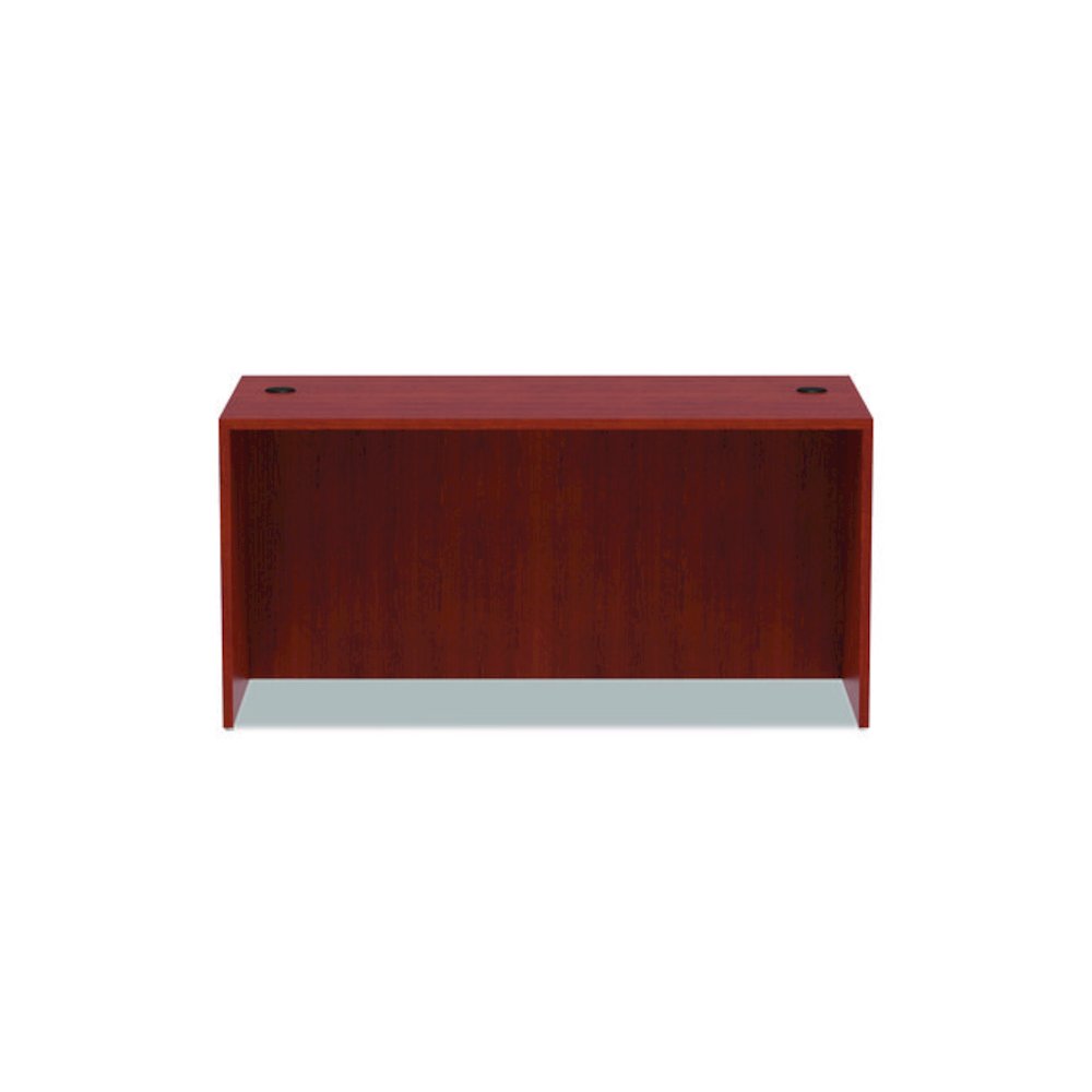 Alera Valencia Series Straight Front Desk Shell, 59.13" x 29.5" x 29.63", Medium Cherry. Picture 8