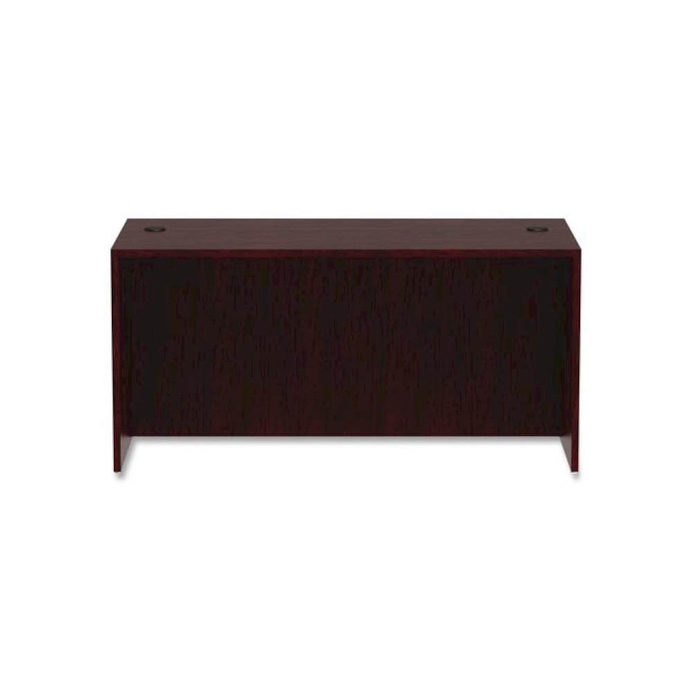 Alera Valencia Series Straight Front Desk Shell, 59.13" x 29.5" x 29.63", Mahogany. Picture 8