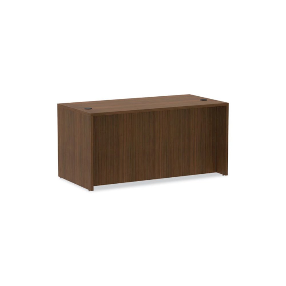 Alera Valencia Series Straight Front Desk Shell, 59.13" x 29.5" x 29.63", Modern Walnut. Picture 6