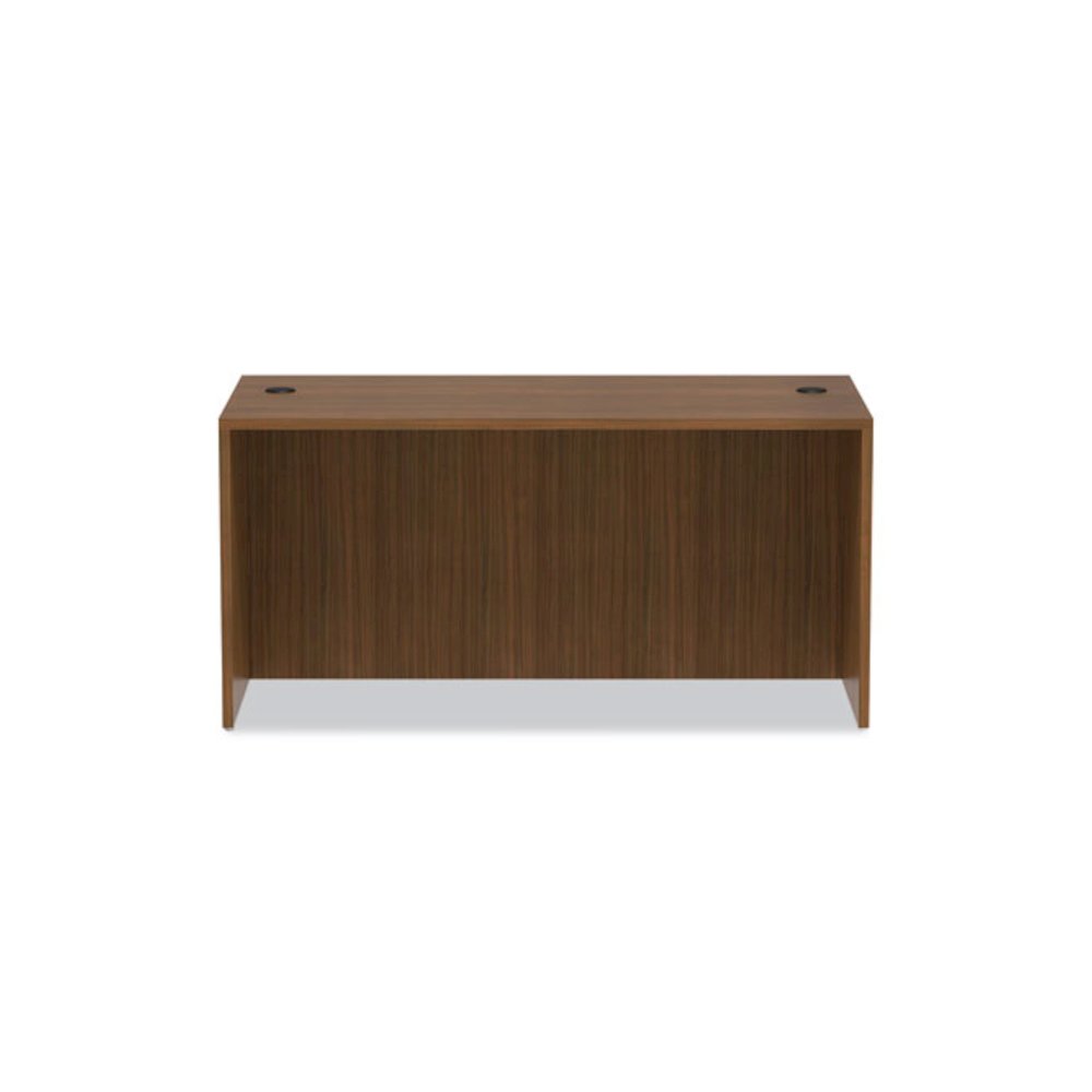 Alera Valencia Series Straight Front Desk Shell, 59.13" x 29.5" x 29.63", Modern Walnut. Picture 8