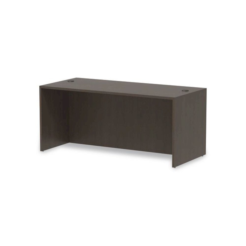 Alera Valencia Series Straight Front Desk Shell, 65" x 29.5" x 29.63", Espresso. Picture 7