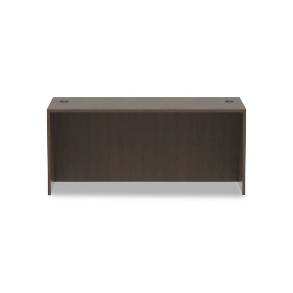 Alera Valencia Series Straight Front Desk Shell, 65" x 29.5" x 29.63", Espresso. Picture 8