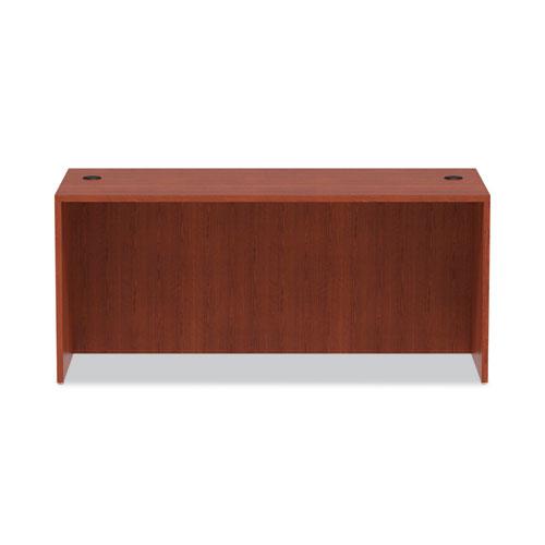 Alera Valencia Series Straight Front Desk Shell, 65" x 29.5" x 29.63", Medium Cherry. Picture 7