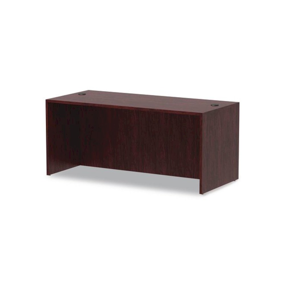 Alera Valencia Series Straight Front Desk Shell, 65" x 29.5" x 29.63", Mahogany. Picture 7