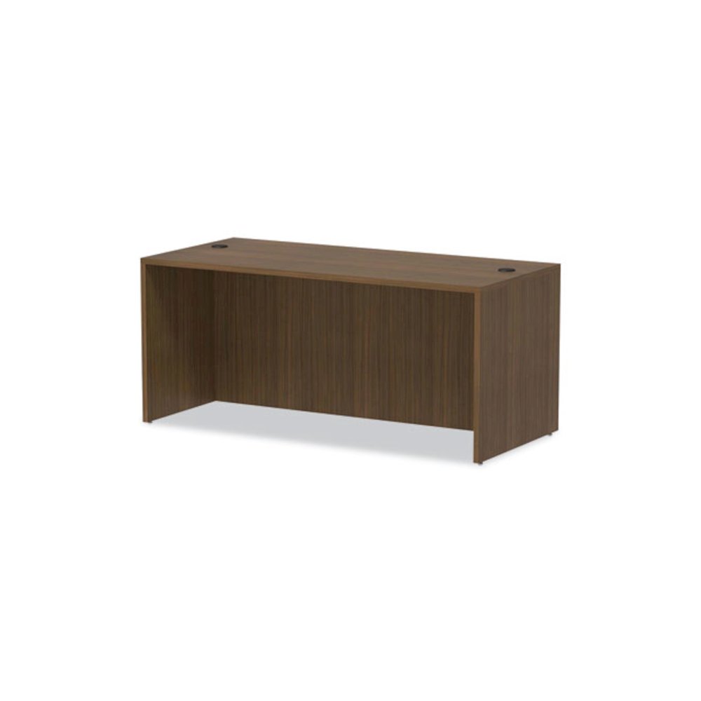 Alera Valencia Series Straight Front Desk Shell, 65" x 29.5" x 29.63", Modern Walnut. Picture 7