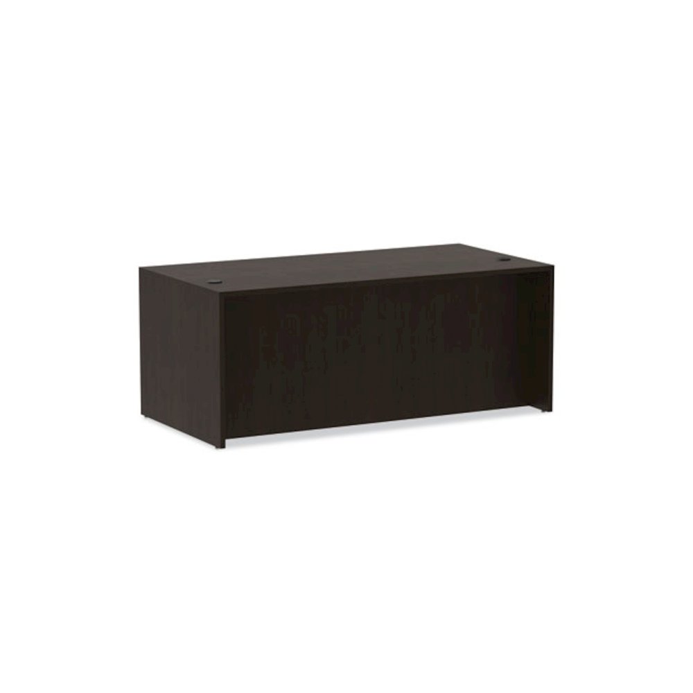 Alera Valencia Series Straight Front Desk Shell, 71" x 35.5" x 29.63", Espresso. Picture 6