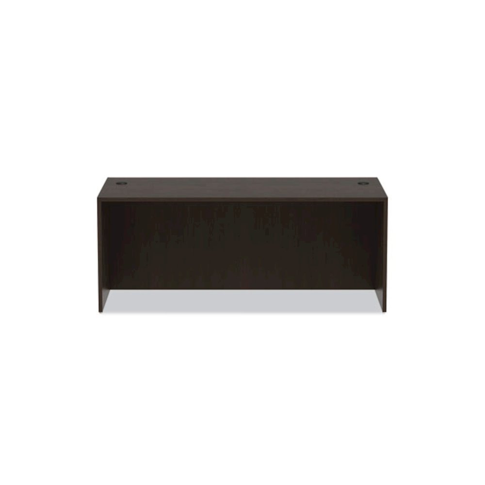 Alera Valencia Series Straight Front Desk Shell, 71" x 35.5" x 29.63", Espresso. Picture 8