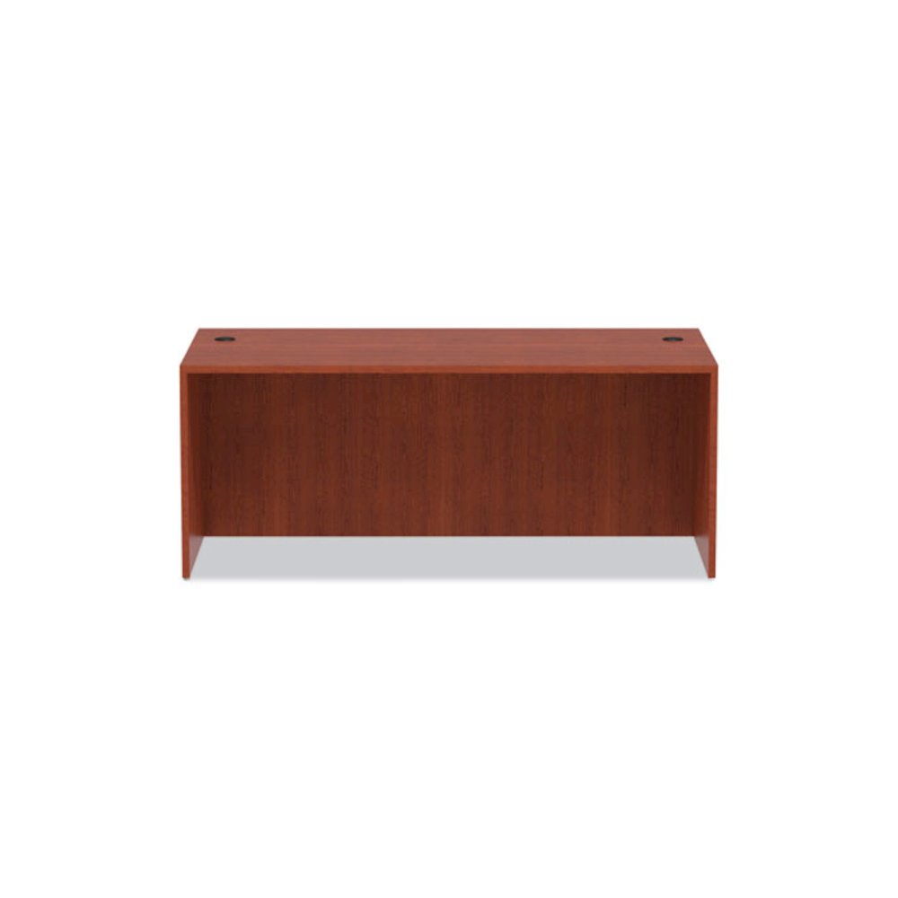 Alera Valencia Series Straight Front Desk Shell, 71" x 35.5" x 29.63", Medium Cherry. Picture 7
