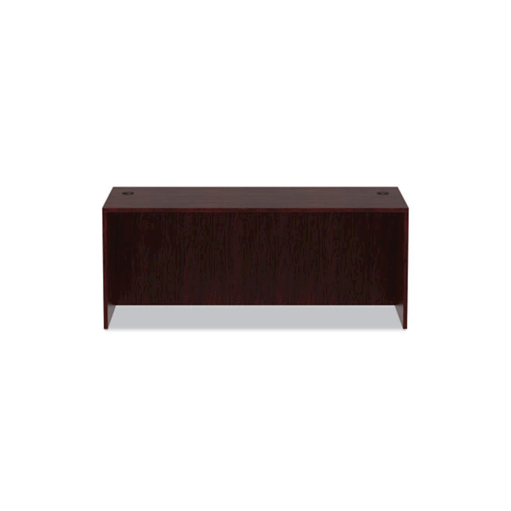 Alera Valencia Series Straight Front Desk Shell, 71" x 35.5" x 29.63", Mahogany. Picture 8