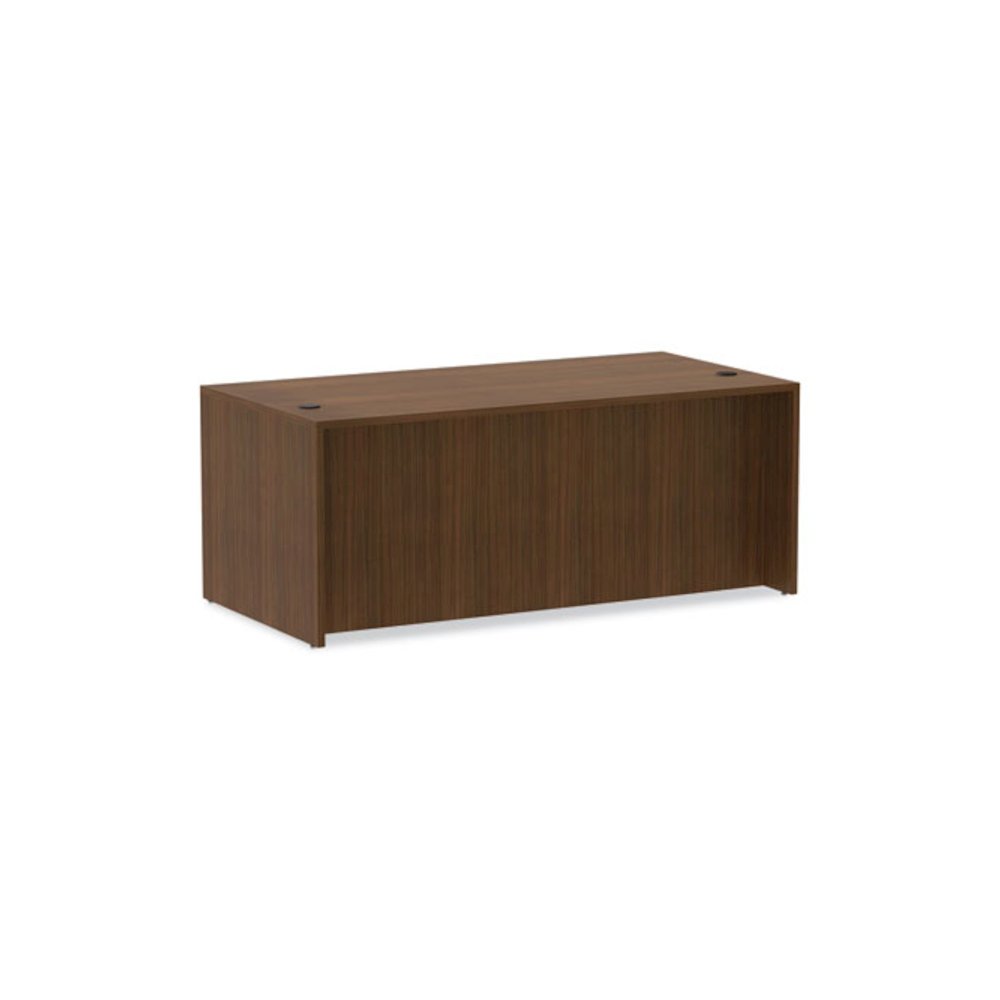 Alera Valencia Series Straight Front Desk Shell, 71" x 35.5" x 29.63", Modern Walnut. Picture 6