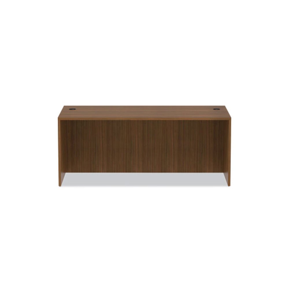 Alera Valencia Series Straight Front Desk Shell, 71" x 35.5" x 29.63", Modern Walnut. Picture 8