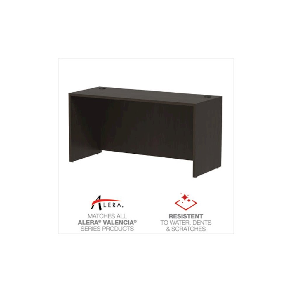 Alera Valencia Series Credenza Shell, 59.13w x 23.63d x 29.5h, Espresso. Picture 4
