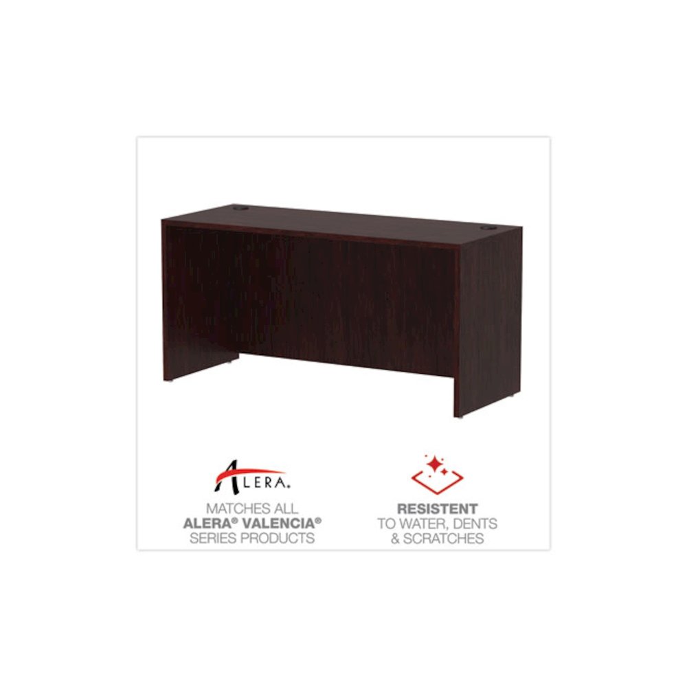 Alera Valencia Series Credenza Shell, 59.13w x 23.63d x 29.5h, Mahogany. Picture 4