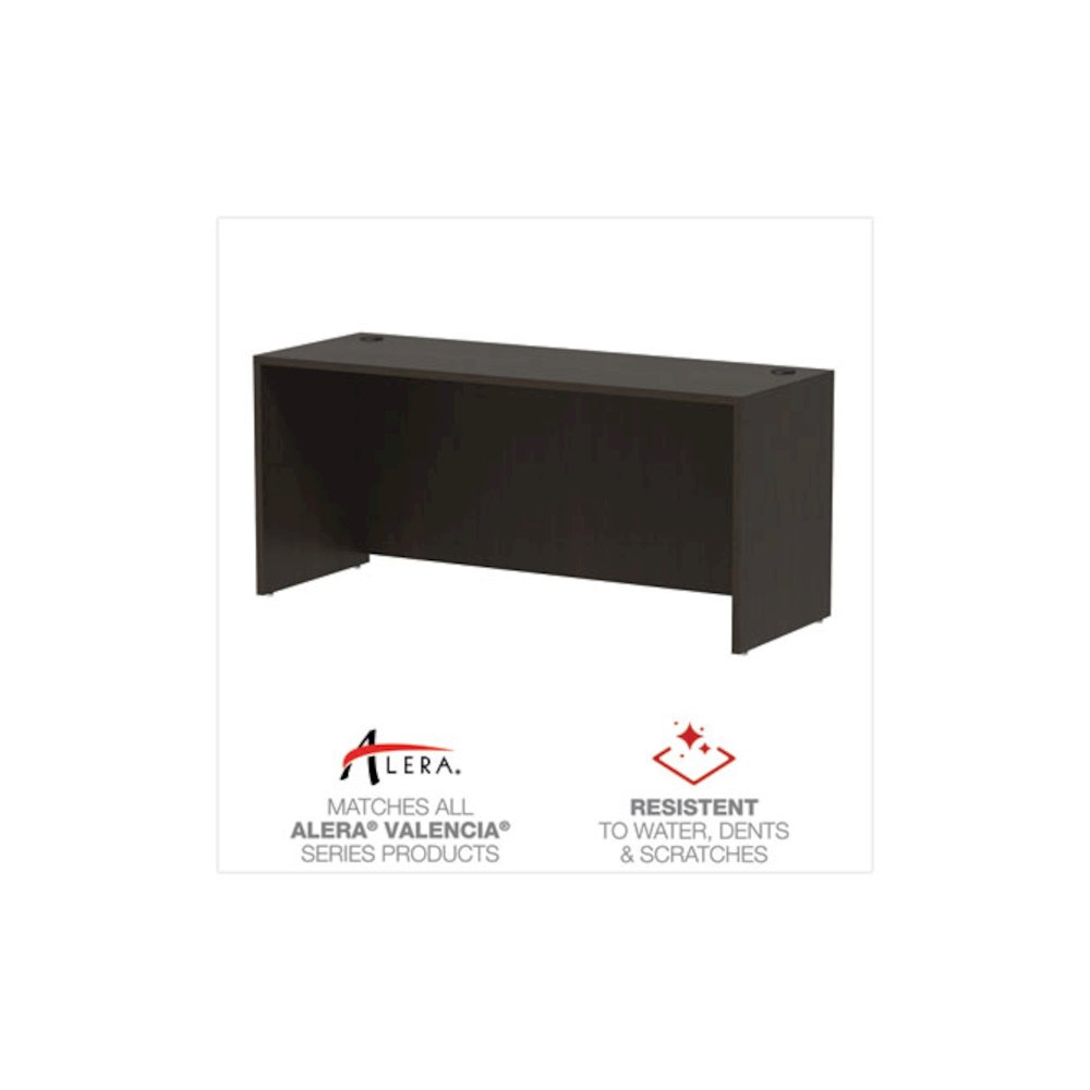 Alera Valencia Series Credenza Shells, 65w x 23.6d x 29.5h, Espresso. Picture 5