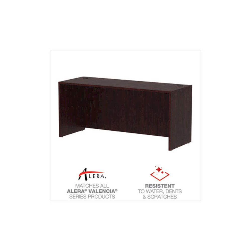 Alera Valencia Series Credenza Shells, 65w x 23.6d x 29.5h, Mahogany. Picture 5