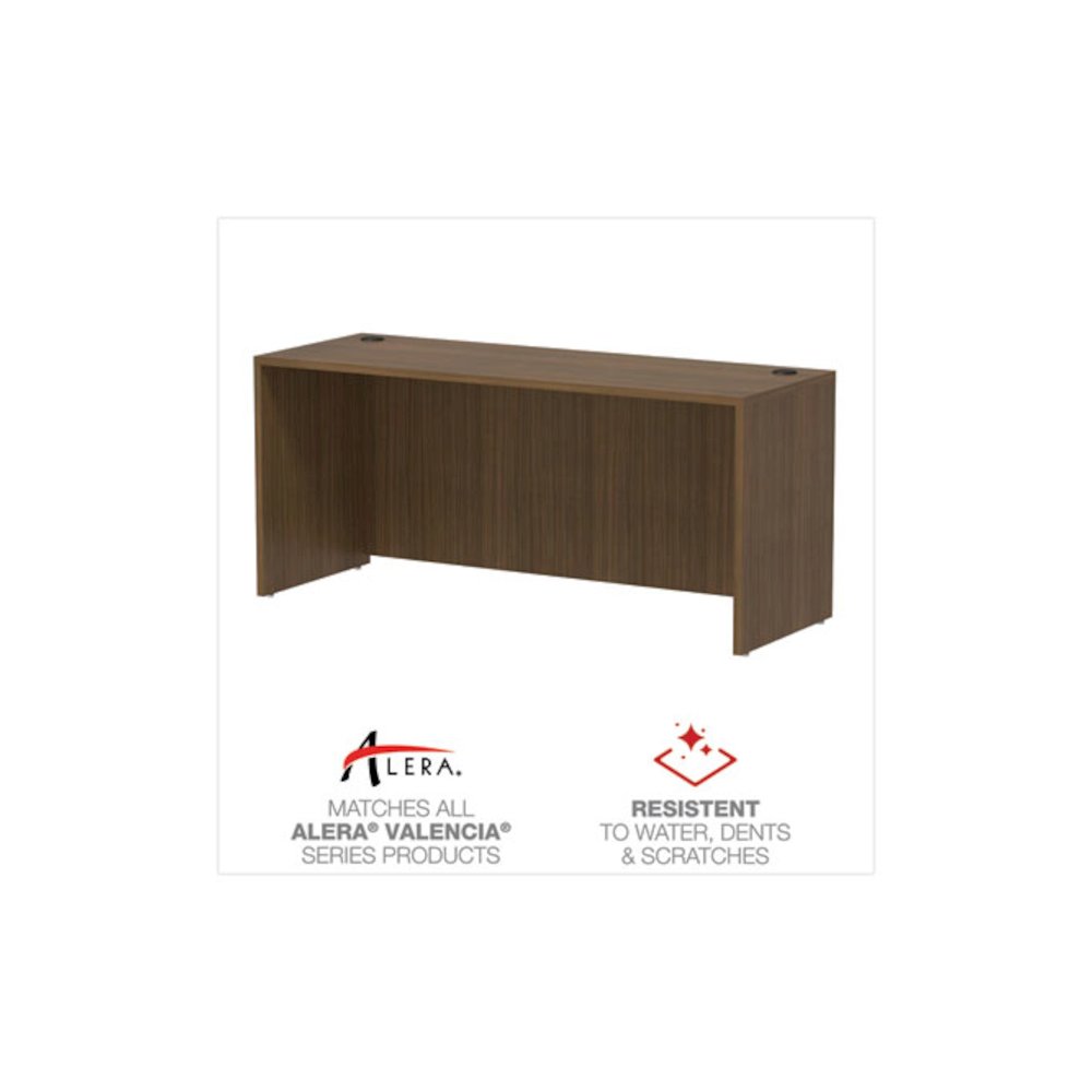 Alera Valencia Series Credenza Shell, 65w x 23.63d x 29.5h, Modern Walnut. Picture 5