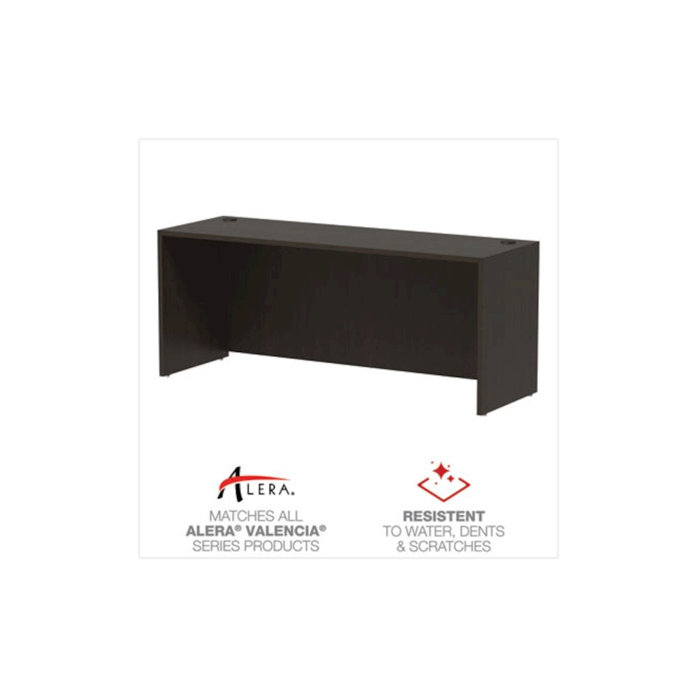 Alera Valencia Series Credenza Shell, 70.88w x 23.63d x 29.5h, Espresso. Picture 5
