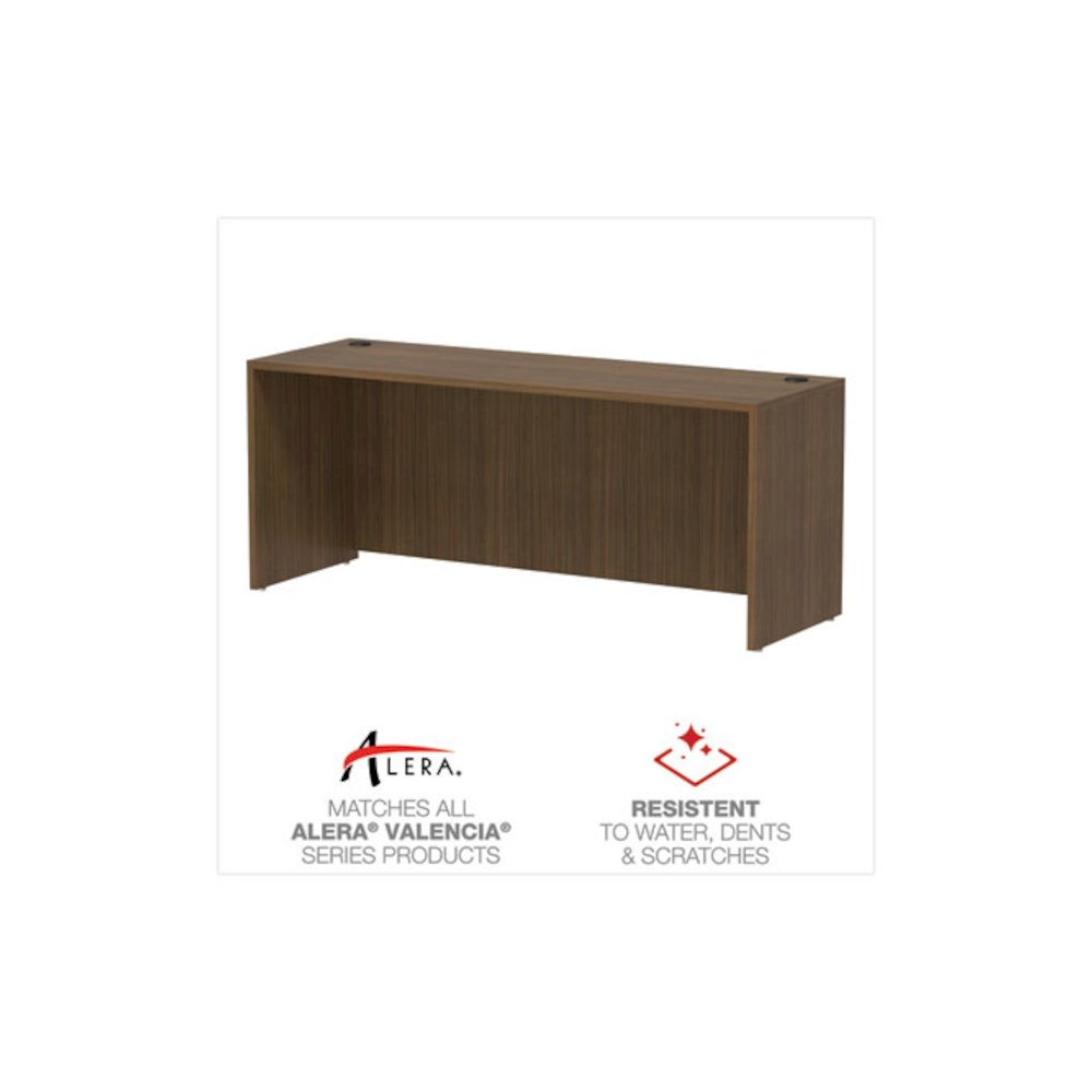 Alera Valencia Series Credenza Shell, 70.88w x 23.63d x 29.5h, Modern Walnut. Picture 5