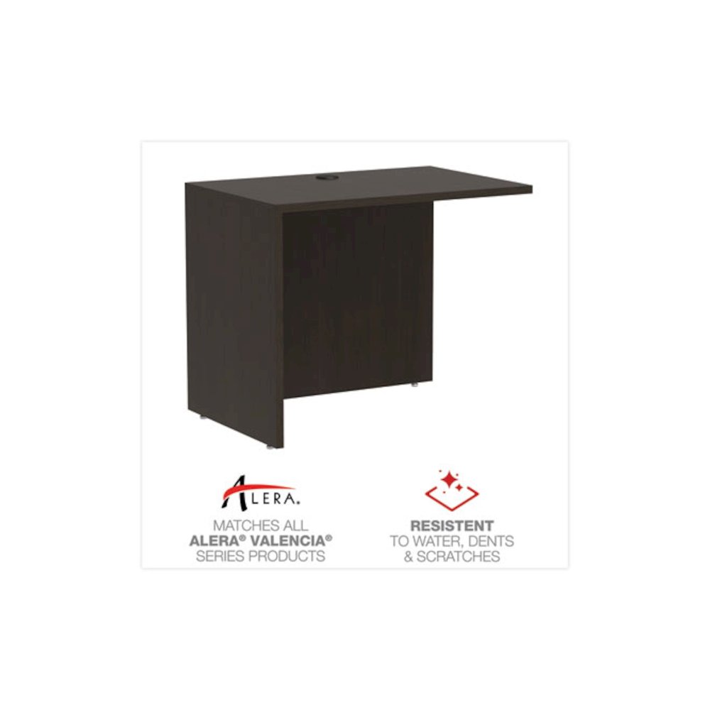 Alera Valencia Series Reversible Return/Bridge Shell, 35w x 23.63d x 29.5h, Espresso. Picture 4
