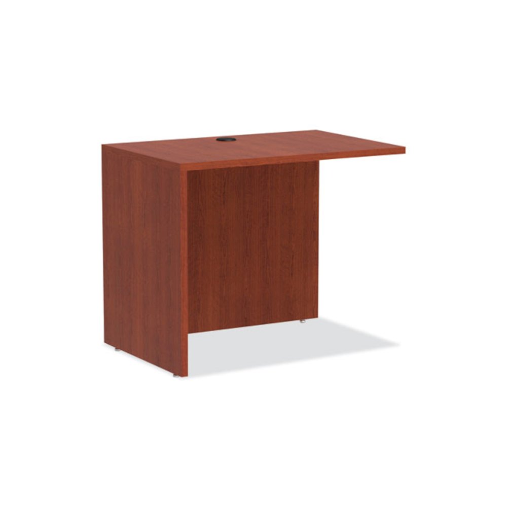 Alera Valencia Series Reversible Return/Bridge Shell, 35w x 23.63d x 29.5h, Medium Cherry. Picture 1