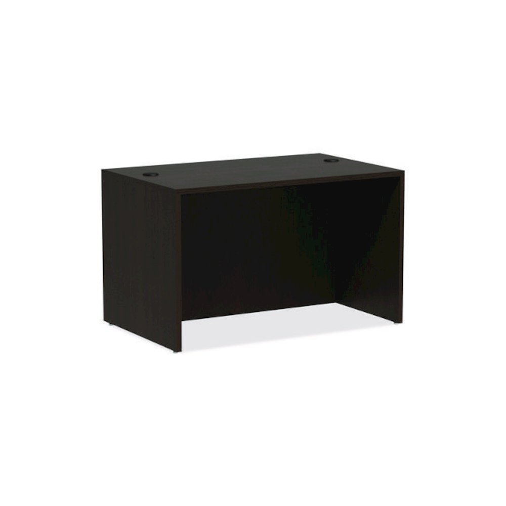Alera Valencia Series Straight Front Desk Shell, 47.25" x 29.5" x 29.63", Espresso. Picture 1