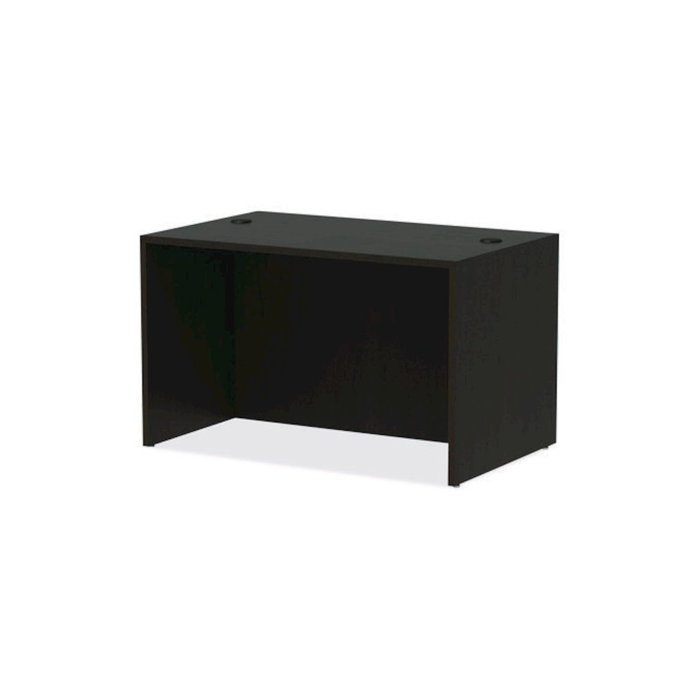 Alera Valencia Series Straight Front Desk Shell, 47.25" x 29.5" x 29.63", Espresso. Picture 6