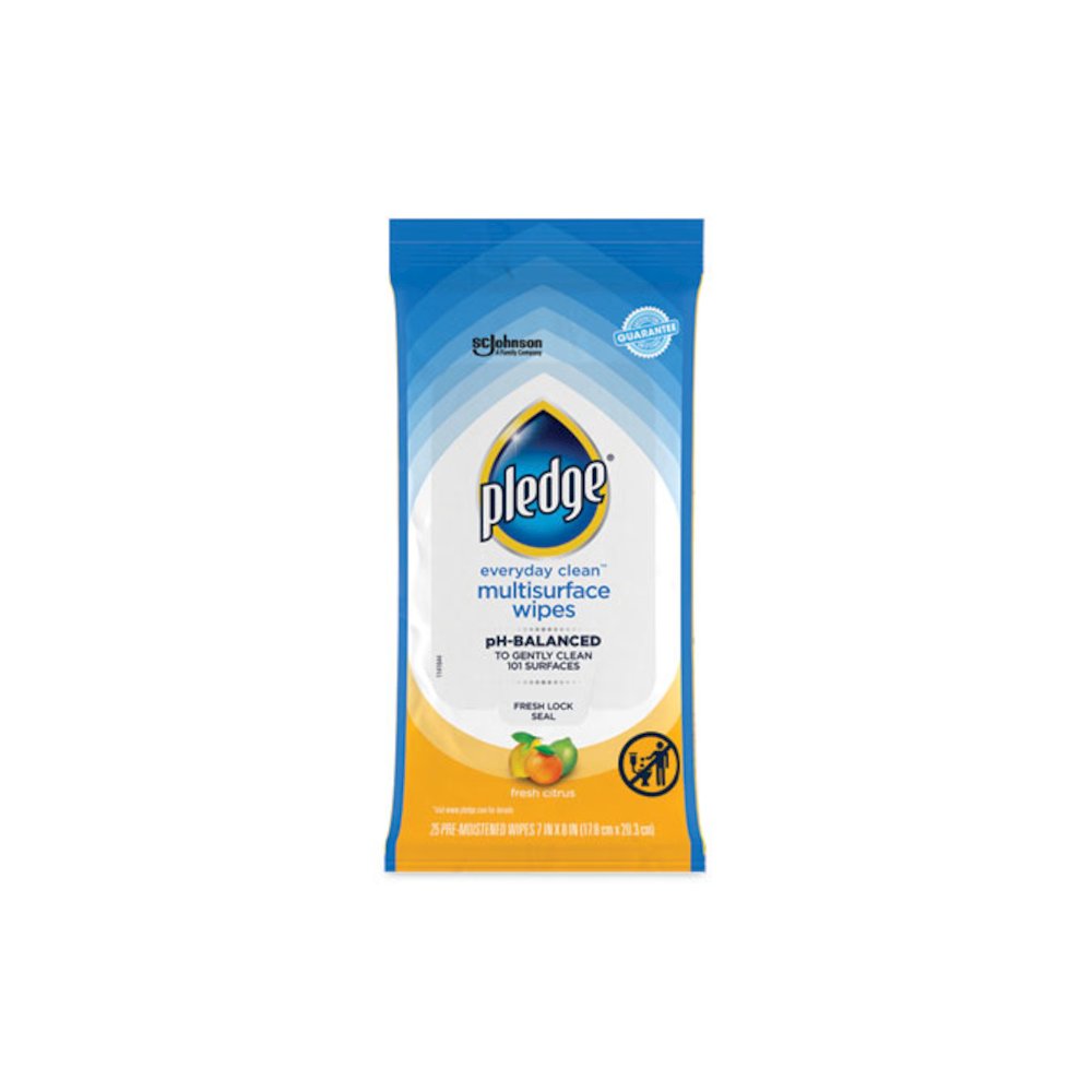 Multi-Surface Cleaner Wet Wipes, Cloth, 7 x 10, Fresh Citrus, White, 25/Pack, 12 Packs/Carton. Picture 5