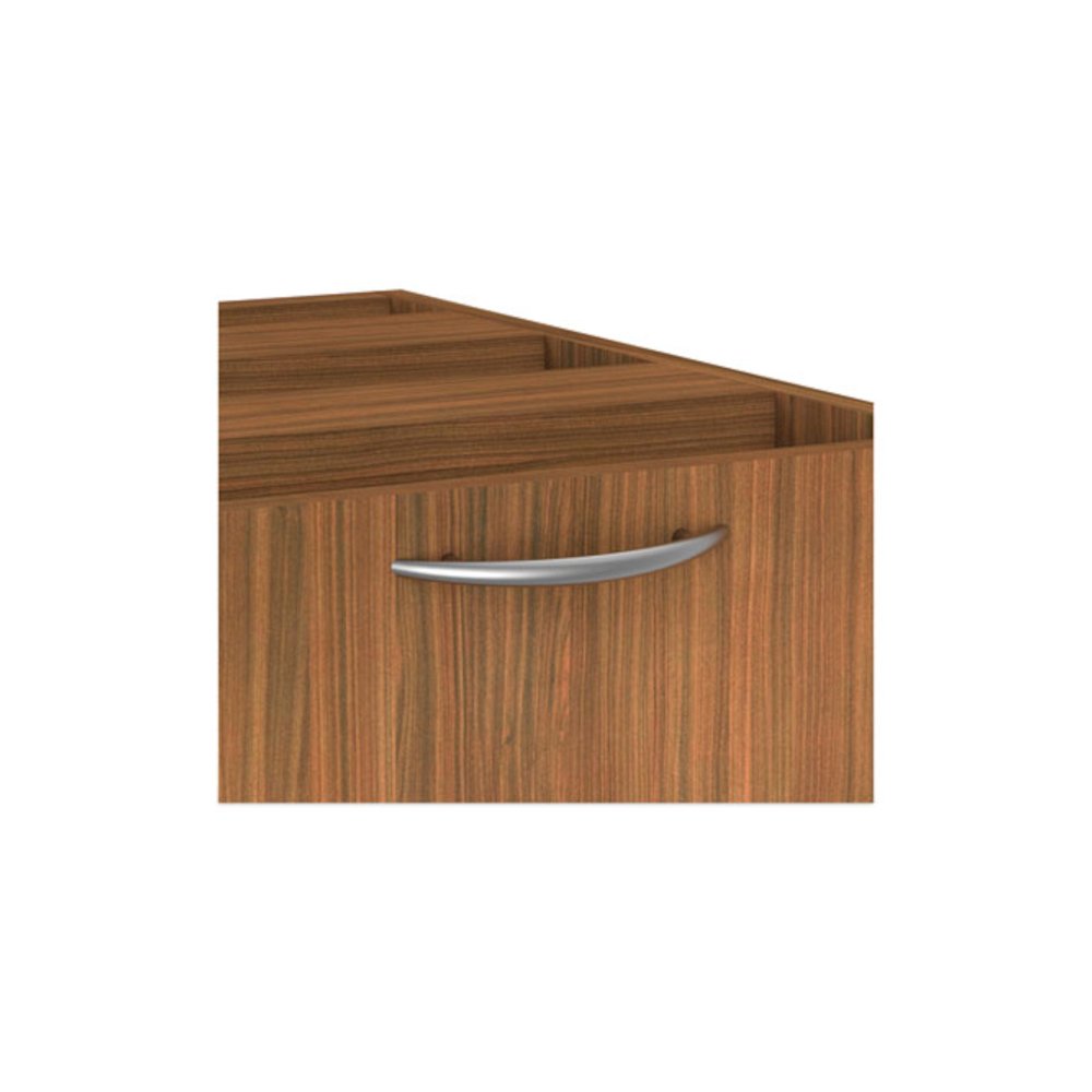 Alera Valencia Series Full Pedestal File, Left/Right, 3-Drawer: Box/Box/File, Legal/Letter, Modern Walnut,15.63 x 20.5 x 28.5. Picture 5