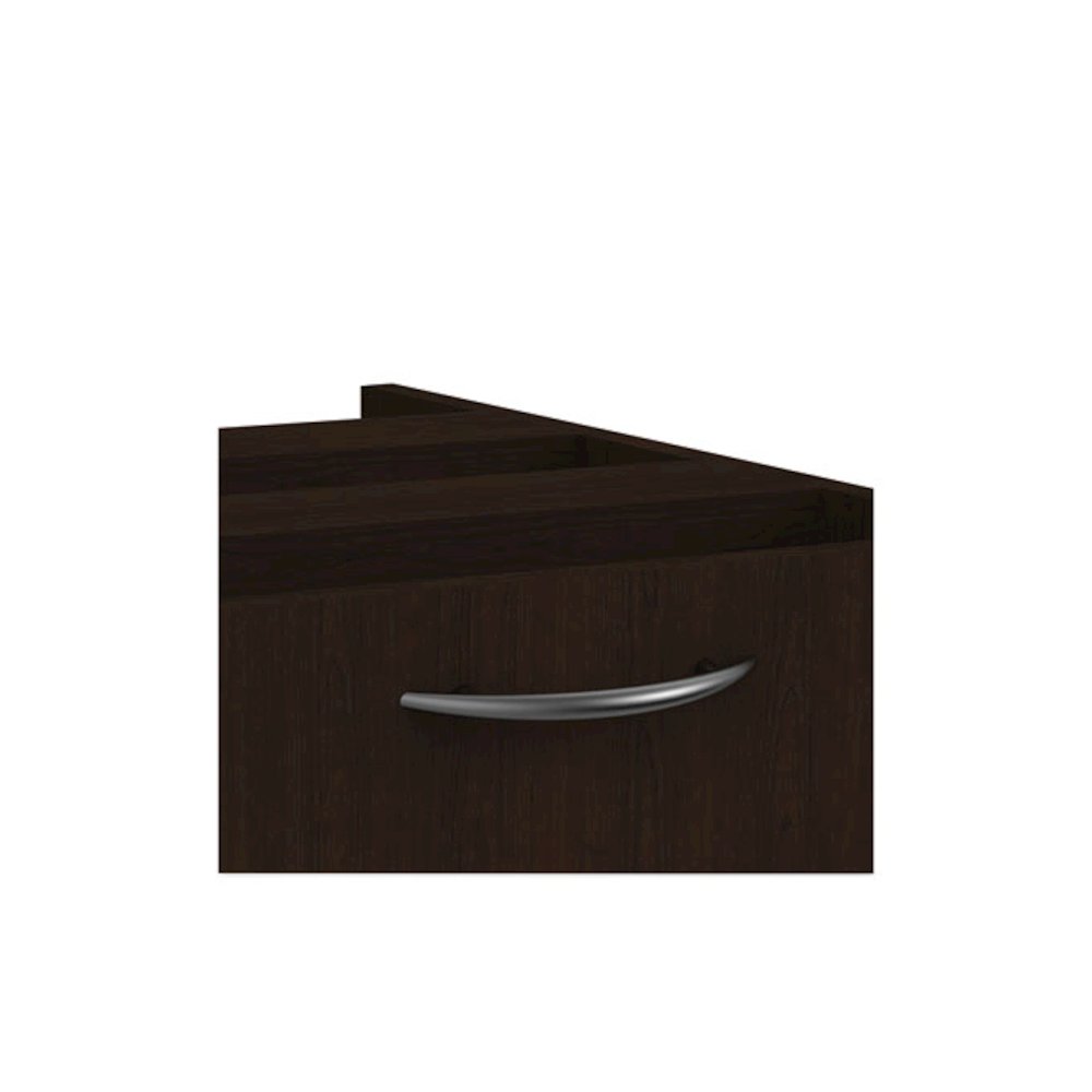 Alera Valencia Series Full Pedestal File, Left or Right, 2 Legal/Letter-Size File Drawers, Espresso, 15.63" x 20.5" x 28.5". Picture 7