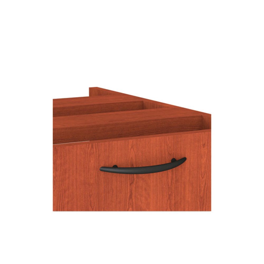 Alera Valencia Series Full Pedestal File, Left/Right, 2 Legal/Letter-Size File Drawers, Medium Cherry, 15.63" x 20.5" x 28.5". Picture 6