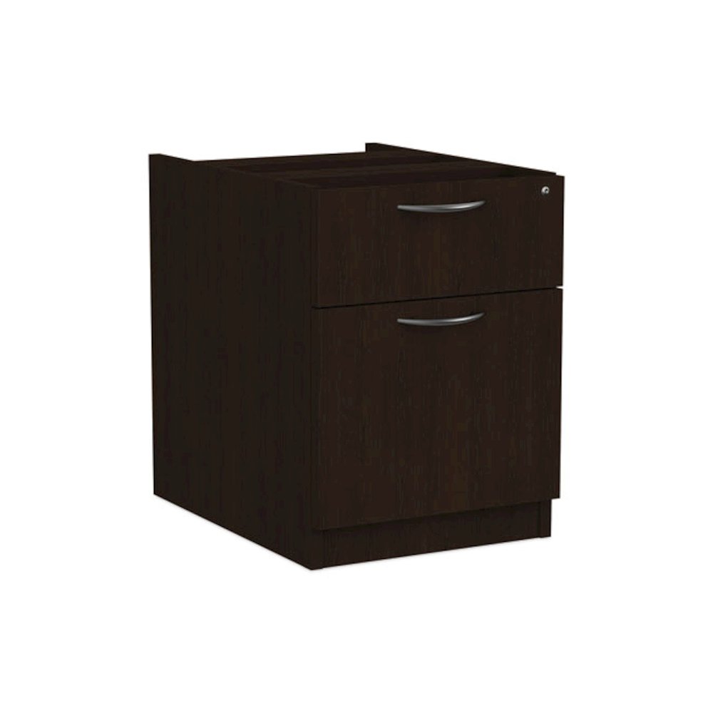 Alera Valencia Series Hanging Pedestal File, Left/Right, 2-Drawers: Box/File, Legal/Letter, Espresso, 15.63" x 20.5" x 19.25". Picture 2